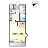 プランドール 1Kの間取り