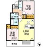 ウルス　カンパーニュ 2LDKの間取り