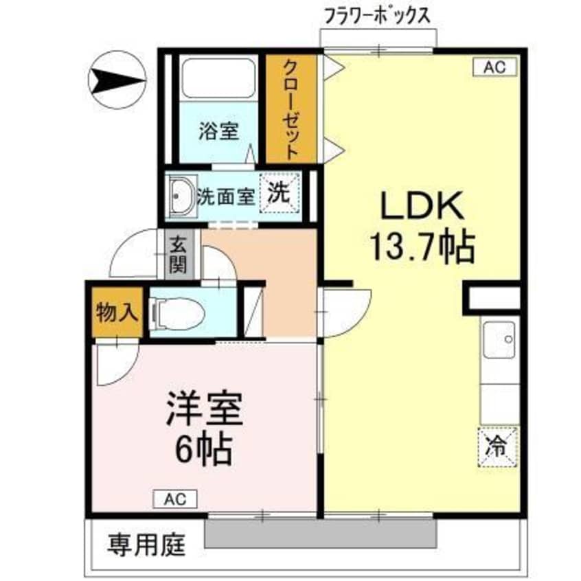 間取図 スカイコート21　Ａ棟