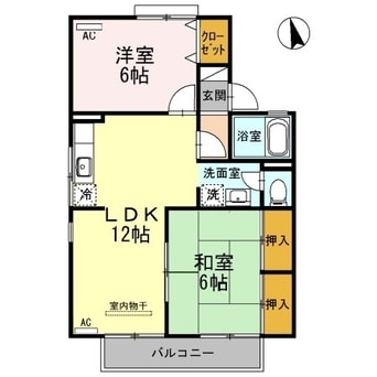 間取図 ロイヤルコート円座　B棟