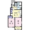 高徳線/屋島駅 徒歩3分 1階 築8年 2DKの間取り