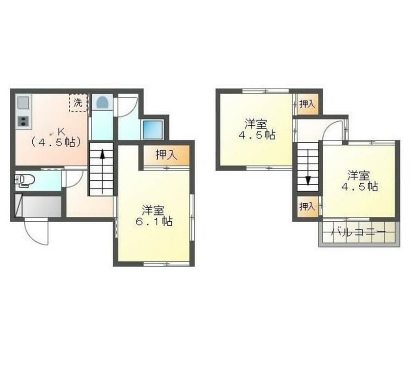 間取図 ワイハウス木太町