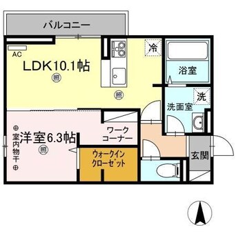 間取図 ナーブ屋島　B棟