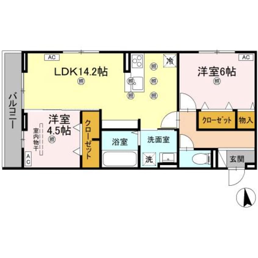 間取図 セレノアールA