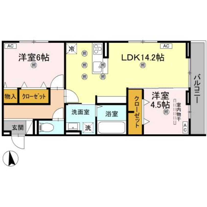 間取図 セレノアールA