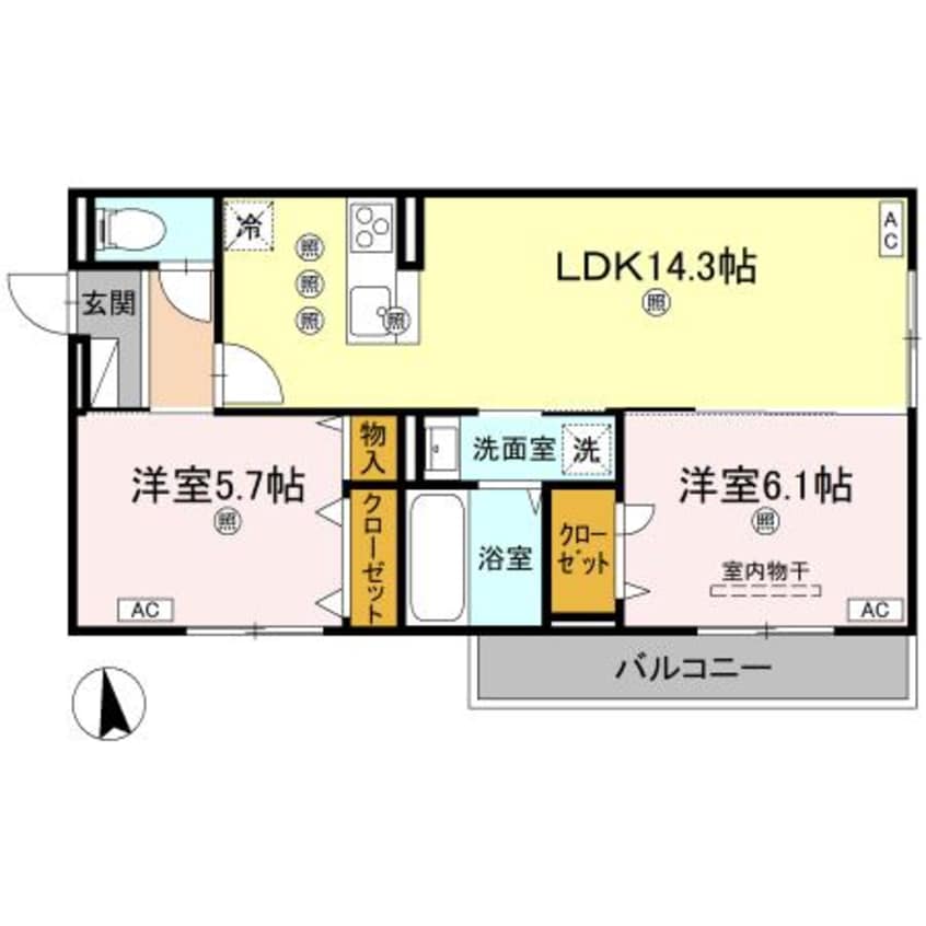 間取図 セレノアールA