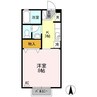 サンハイツ　A棟 1Kの間取り