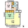 二ツ橋ハイツ 2LDKの間取り