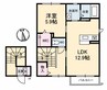 ディアメゾン 1LDKの間取り