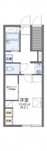 レオパレスカワシマ 1Kの間取り