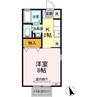 サンピア・K　A棟 1Kの間取り