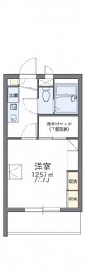 レオパレス川添Ⅱ 1Kの間取り