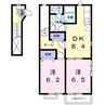 Ａｍｉｓ　Ｈｏｕｓｅ　Ａ 2DKの間取り