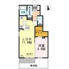 シャインポート屋島Ⅱ 1LDKの間取り