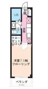 コーポマップ 1Kの間取り