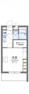 レオパレス川添Ⅱ 1Kの間取り