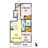 プランドール 2LDKの間取り