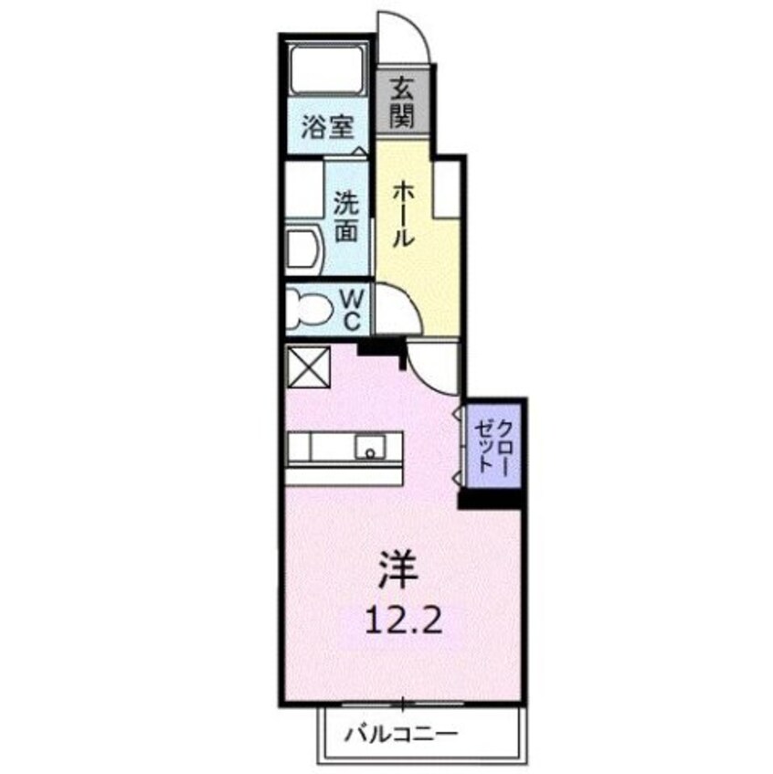 間取図 ハイツ　コンチェルトＢ