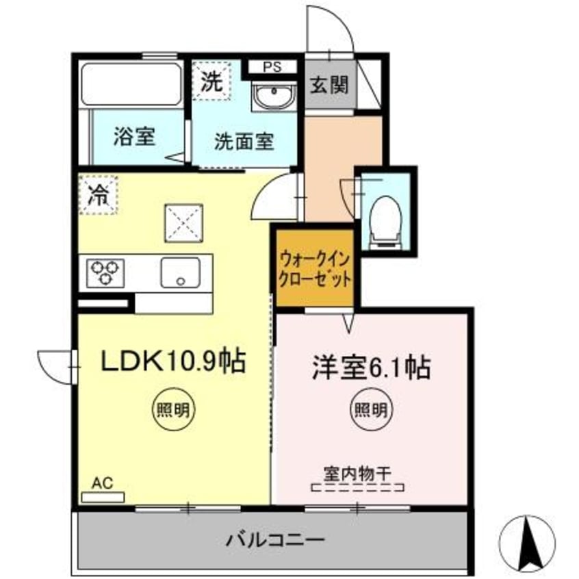 間取図 ルピナス　B棟