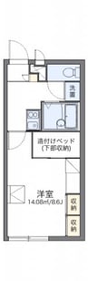 レオパレス大町 1Kの間取り