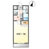 ヴァンルージュ 1Kの間取り