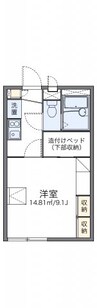 予讃線・内子線/端岡駅 徒歩13分 1階 築22年 1Kの間取り