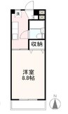 プレアール仏生山Ⅰ 1Kの間取り