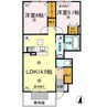 レグルス　D棟 2LDKの間取り