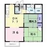 エルディム円座 3DKの間取り