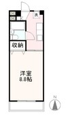 プレアール仏生山Ⅱ 1Kの間取り