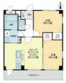 フォブール山地 2LDKの間取り