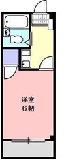 スズカ三木 1Kの間取り