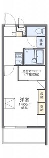 予讃線・内子線/国分駅 徒歩14分 2階 築22年 1Kの間取り