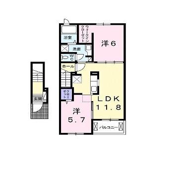 間取り図 クラール丸亀原田Ａ