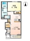 予讃線・内子線/坂出駅 徒歩13分 1階 築8年 1LDKの間取り