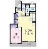 ブライト　ヒルズＭ　Ａ 1LDKの間取り