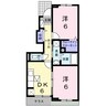 プリムローズ　ノユルⅡ 2DKの間取り