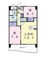 デイ　ドリーム 2LDKの間取り