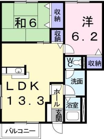 間取図 リーヴメゾン北館　Ａ