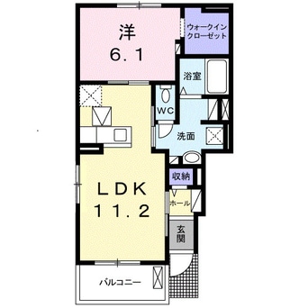 間取図 ラベリーズ・八幡