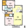 プランドール 2LDKの間取り