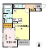 モンレーヴ 1LDKの間取り