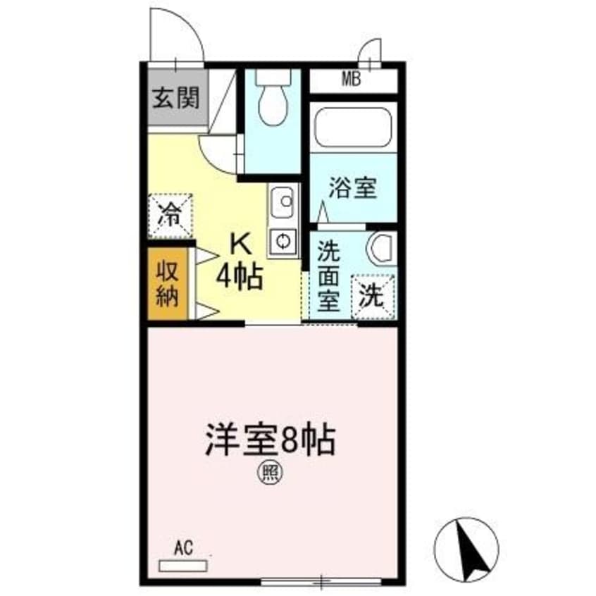 間取図 プリシェール高松　A