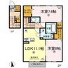 ラ・ソフィー　A棟 2LDKの間取り