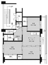 ビレッジハウス大内1号棟 3DKの間取り