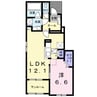 フレスクーラＤ 1LDKの間取り