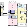 フレスクーラＡ 2LDKの間取り