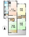 コーポサンシティ　D 3DKの間取り