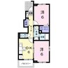 パークヒルズ前山　Ｂ 2DKの間取り