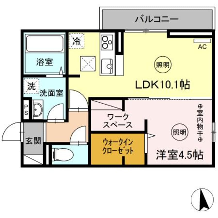 間取図 ユニヴェール　F棟